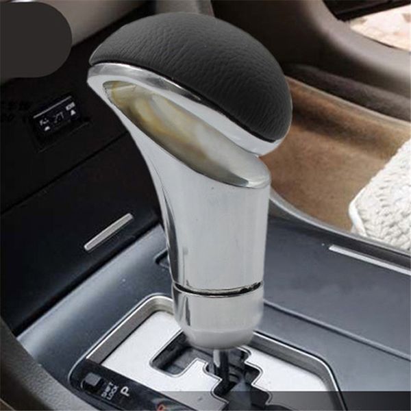 

new arrival universal car accessories auto gearstick shifter aluminum manual transmission leather gear shift knob car-styling