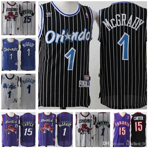 

Men 039 toronto jer ey raptor vince 15 carter tracy 1 mcgrady jer ey white purple embroidery logo