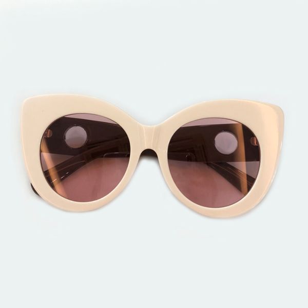 

eye new style 2019 cat sunglasses women brand designer sun glasses with brand box acetate frame sunglass ch01, Blue