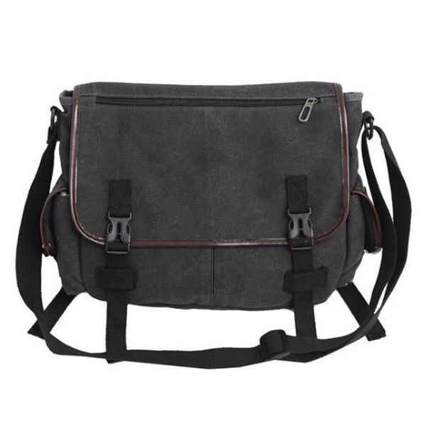 

canvas retro large capacity shoulder messenger bag lapbook school men&women's bags