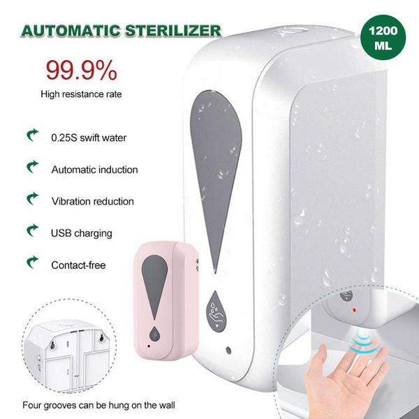 

1200ml automatic wall-mounted soap dispenser spray hand dispenser kitchen bathroom