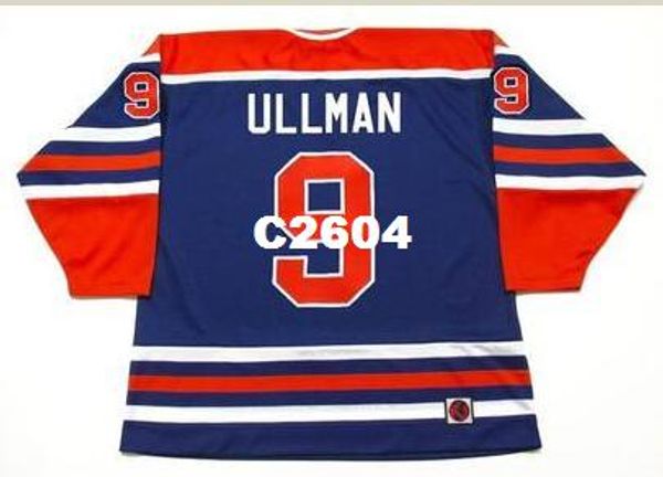 

men #9 norm ullman edmonton oilers 1975 wha retro home hockey jersey or custom any name or number retro jersey, Black;red