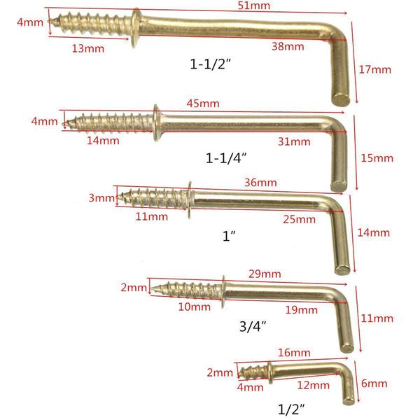 L Shaped Dresser Hooks Pack Of 25 Diy Tools Diy Tools Hardware