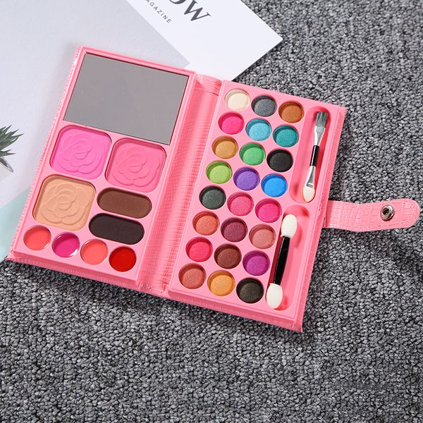 Fashion Mini Wallet Eyeshadow Makeup Set Portable Mirror Eye Shadow Palette 33 colori Professional Cosmetic Matte Nude Eyeshadow con Brush