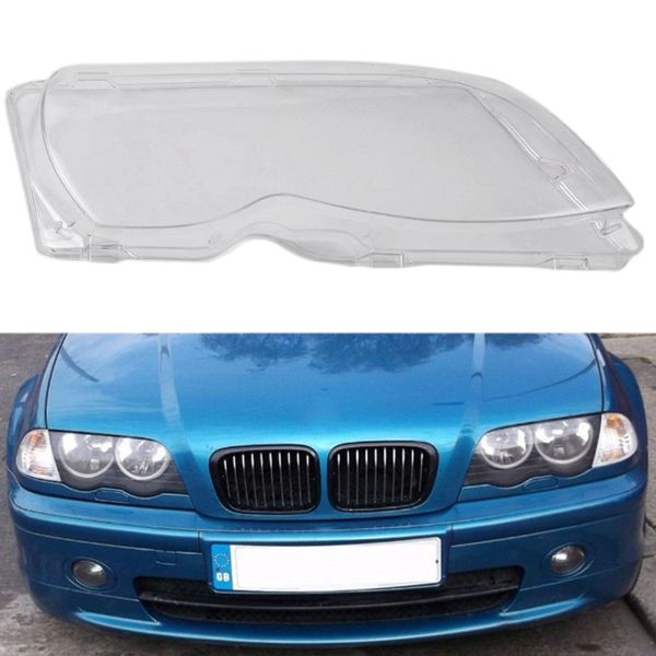 

left side car headlight lens covers head lamp cover for e46 320i/325i/325xi 4dr sedan 2001 2002 2003 2004 2005 2006