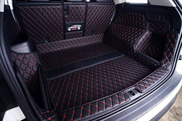Leather Car Trunk Mat Cargo Liner For Kodiaq 2017 2018 2019 2020 Boot Carpet Interior Accessories Covers Cute Car Accessories For Girls Cute Car