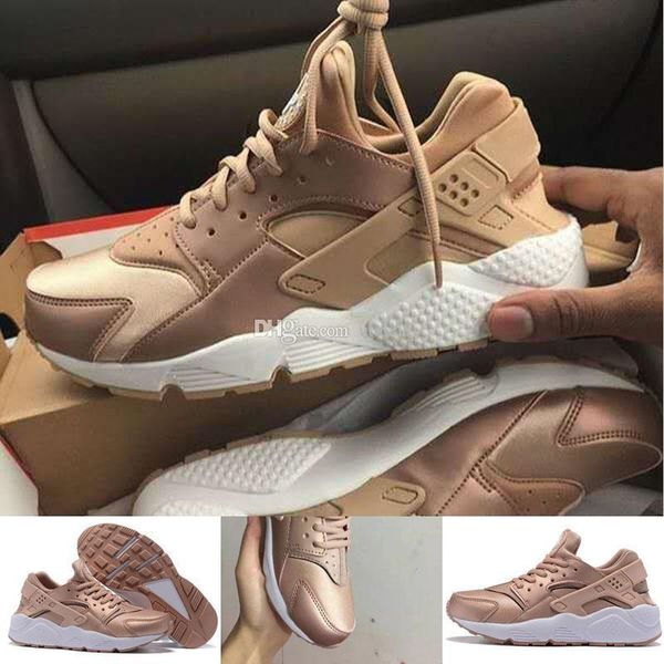 

оптовая huarache ультра кроссовки спорт для мужчин женщин темно-синий розовое золото кроссовки тройные huaraches кроссовки huraches спортивн