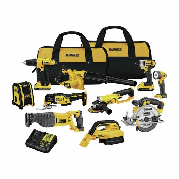 

Dewalt 20v max lithium ion 10 tool combo kit dck1020d2 new