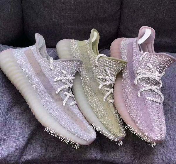 

us13=48 men women running shoes yecheil running black static reflective kanye west c kanye west citrin cloud zebra trainer sneakers