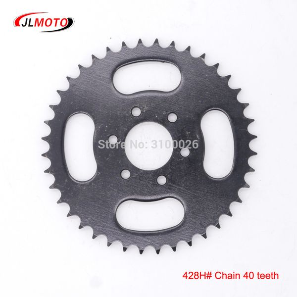 

atv 40t sprocket fit for china 150cc 200cc 250cc 428h# chain drive china utv go kart buggy quad bike scooter motorcycle parts