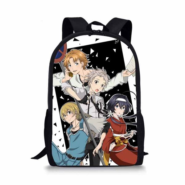 

anime bungo stray dogs backpack for teenage girls boys school book bag osamu dazai printed travel bag students backpacks 17inch