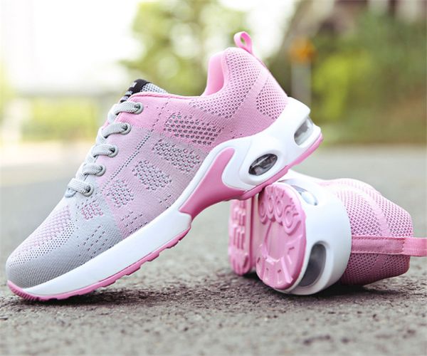 

2019 framed ladies sneakers summer breathable wild size lightweight fashion casual women's shoes black red wholesale