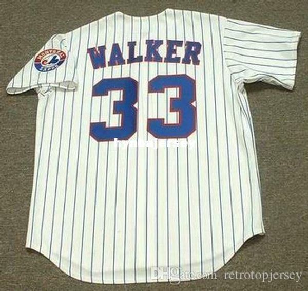 

custom larry walker montreal stitched 1994 majestic vintage home baseball jersey retro mens jerseys running, Black;blue