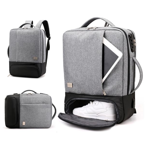 anti theft рюкзак женщины мужчины ноутбук bagpack 15.6 usb зарядное устройство мужской ноутбук рюкзак путешествия мешок школы mochila черный