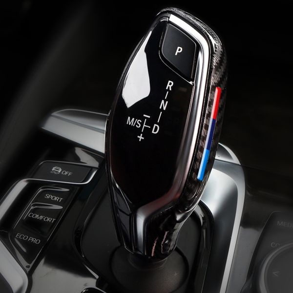 

carbon fiber abs gear shift knob cover for 5 7 series x3 x4 g30 decoration