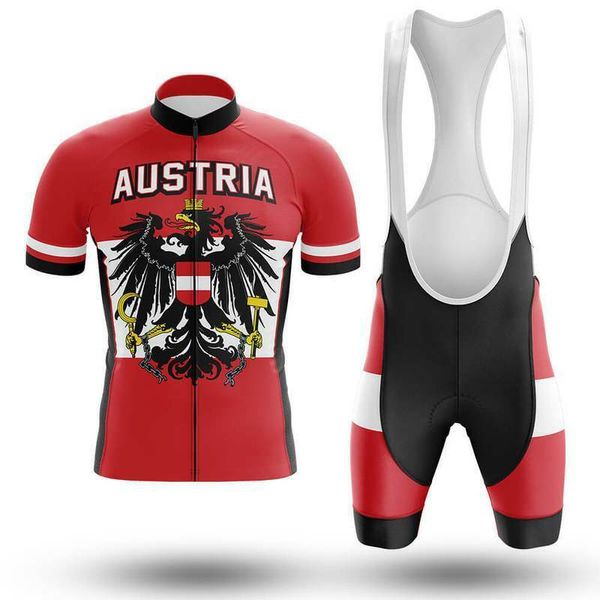 2024 sommer Männer Österreich Österreichischen Fahrrad Kurze Jersey Übung Radfahren Kleidung Dünne Wicking Mtb Jersey Fietskleding Heren Wielrennen 2XS-6XL