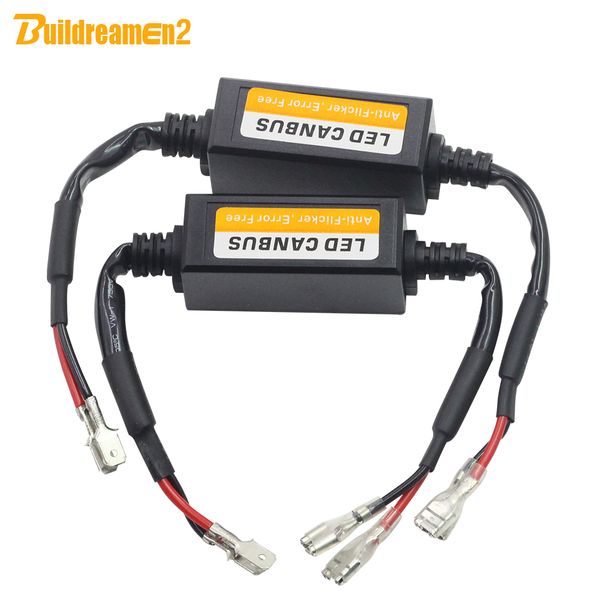 

buildreamen2 canbus decoder for car led headlight fog light 12v h1 h3 h4 h7 h8 h11 9005 9006 9007 9012 h13 881 warning canceller