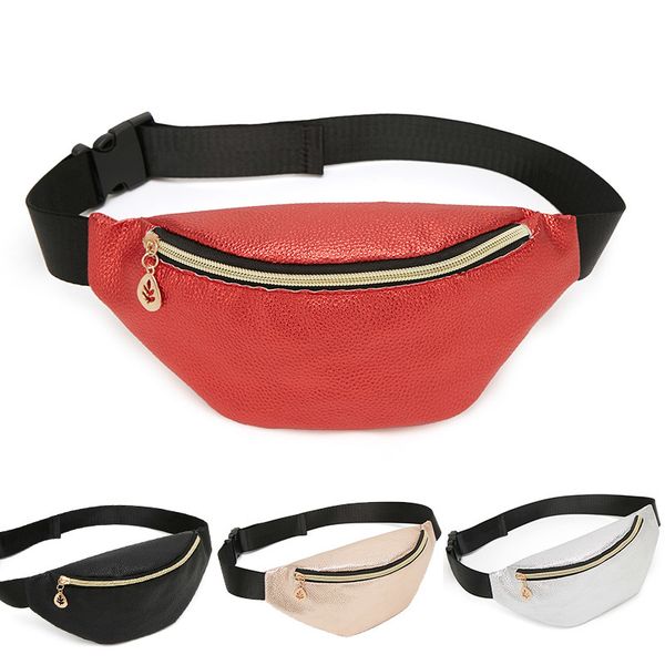 

casual women waist bag brand designer fanny packs retro style girls belt bag 2019 new small leather chest travel pouchs