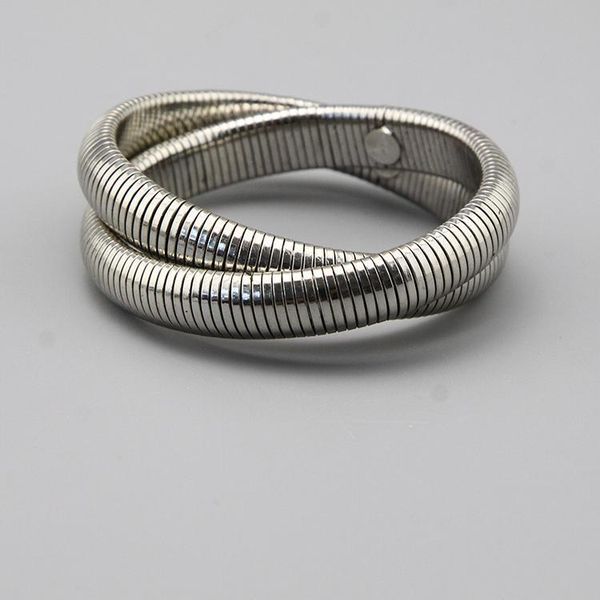 

Top Quality Vintage Worn Straps Fashion Modern Bracelets Modern Versatile Silver Double-layer Accessories Bracelets Jewelry Supply