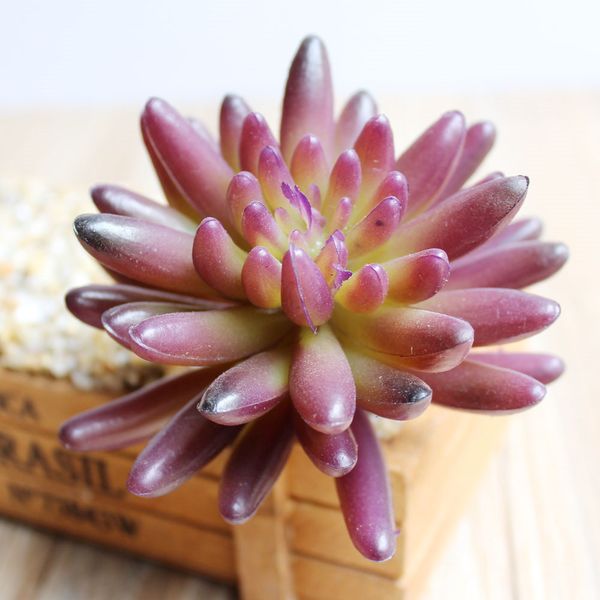 

purple flocking artificial succulent plant home garden decoration accessories fake plant diy wedding flower wall grass carpet