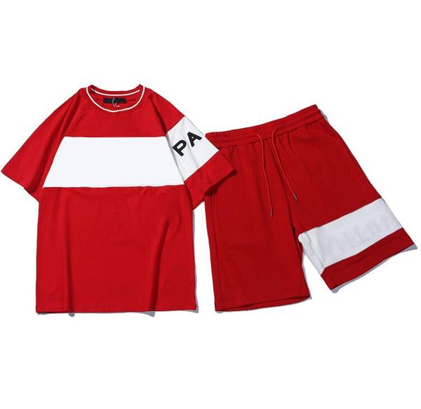 

women man 2pcs summer new stylist tracksuit letter embroidery sportsuits for men short sleeves pullover casual jogger pants suits sportsuit, Gray