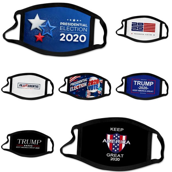

summer fashion er 4 layers folding washable designer trump face mask reusable dust mouth particulate protective cotton face m #620