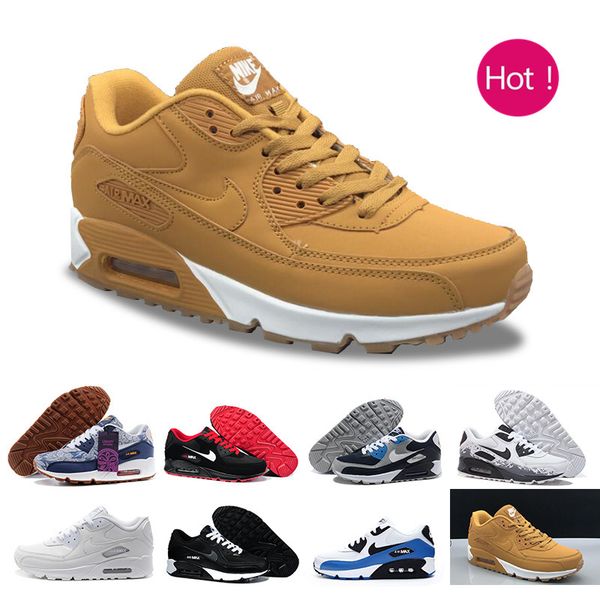 

2017 running shoes cushion 90 kpu mens womens classic 90 casual shoes trainers sneakers man walking sports tennis shoe q63cr