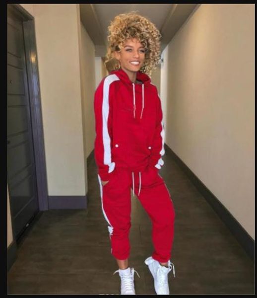 

случайные для женщин 2pcs дизайнерские костюмы одежда мода марка письмо печати женские костюмы с капюшоном с длинным рукавом брюки спортивны, Gray