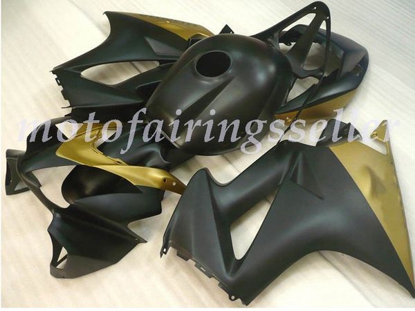 

oem quality new abs full fairings kits fit for honda vfr800 2002 03 04 05 06 07 08 09 2010 2001 2012 bodywork set matte gold and black
