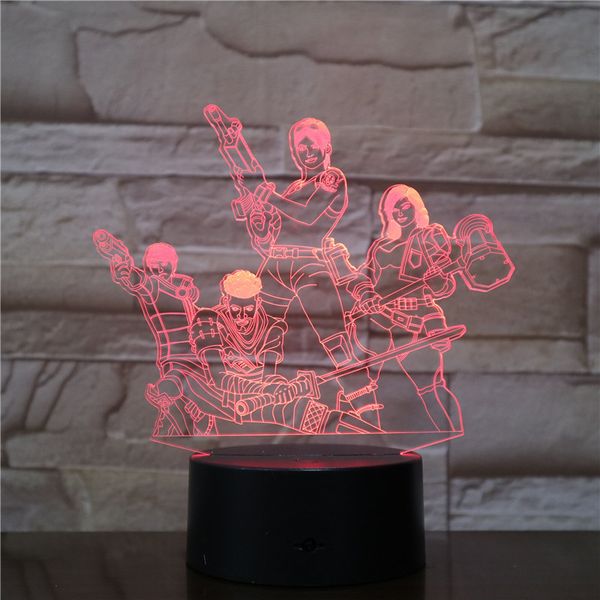 

game team figure 3d table lamp led night light 7 colors changing bedroom sleep lighting home decor gifts dropshipping
