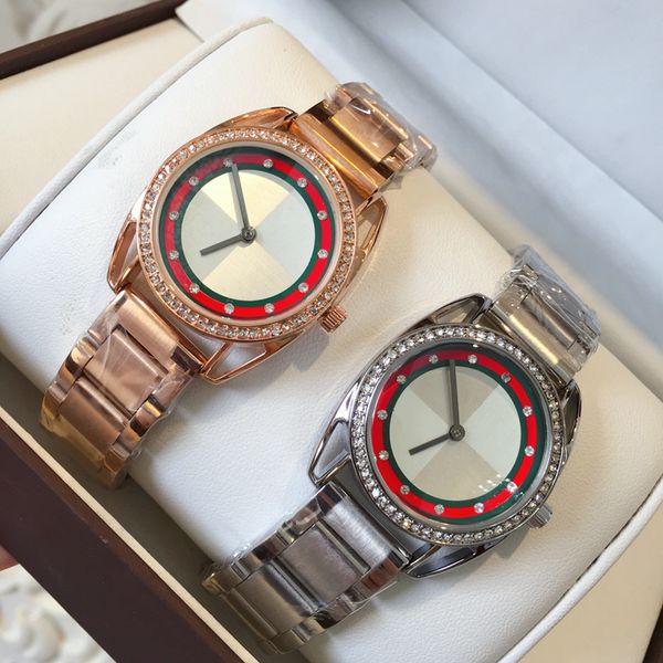 

2020 fashion women watch quartz watch bracelet butterfly clasp rose gold wristwatch lady party watches popular wristwatch, Slivery;brown