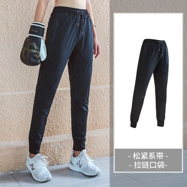 

running pants 4xl spring women sweatpant quickly dry loose zipper pocket sport pant jogger fitness gym workout casual activewear, Black;blue