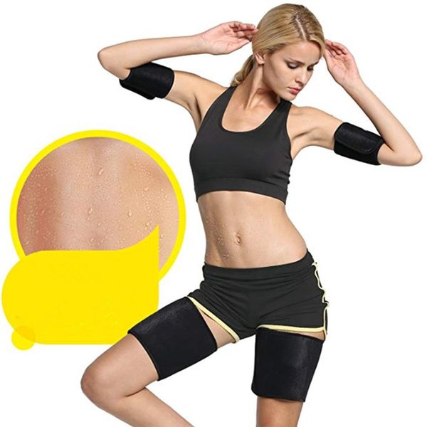 

leg warmer women men high elastic anti chaffing protection thigh bands leg sport warmers unisex, Black;gray