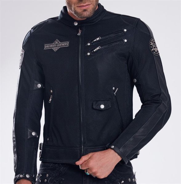 

men's motorcycle riding full mesh summer jacket bikers protect breathable jacket