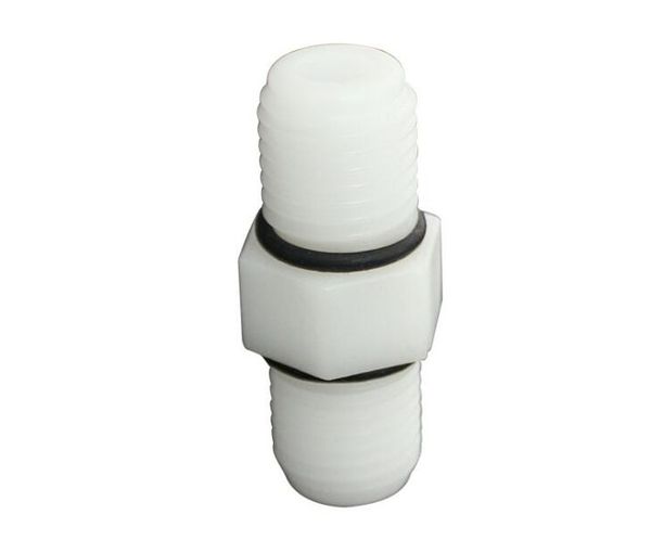 

100pcs 1/4" -1/4" plastic nylon connector adapter for water purifiers reverse osmosis system fittings water purifier parts