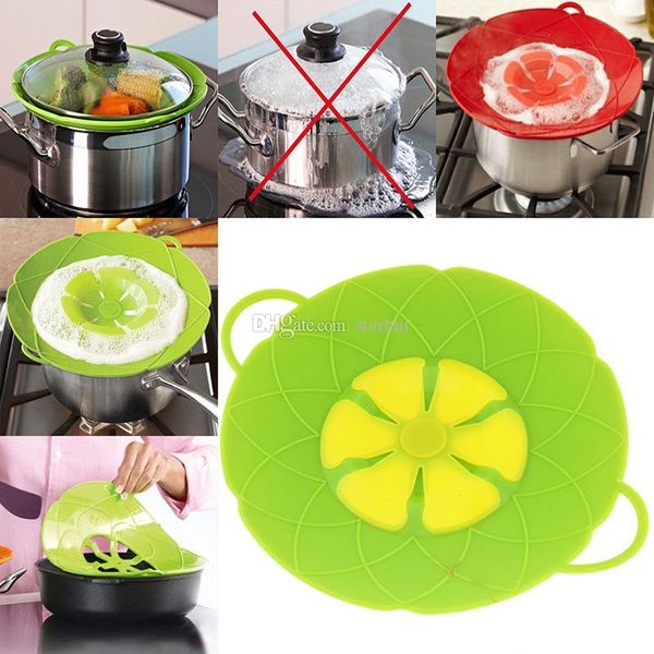 

new flower petal boil spill ser silicone lid pot lid cover cooking pot lids utensil pan cookware parts kitchen accessories wx9-164