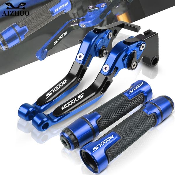 

motorcycle accessories folding extendable brakes clutch levers handle grips end for s1000r s1000 r s 1000r 2015-2018 2016 17