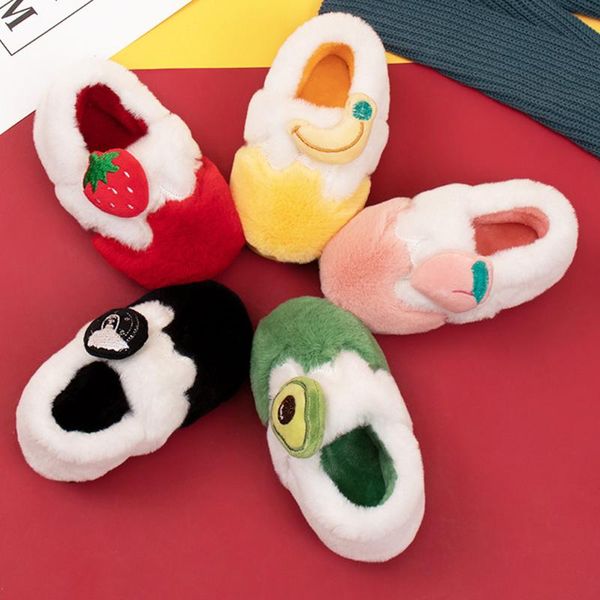 

kids slippers baby slippers winter cotton shoes toddler boys girls little kids shoes warm cute animal kid home slipper pantuflas, Black;grey