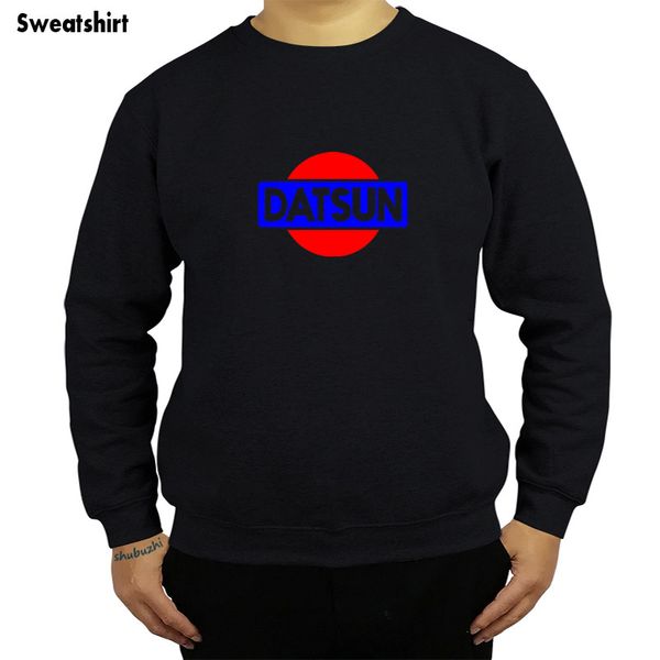 

casual o-neck men sweatshirt brand autumn and winter datsun stripes hoodies classical men sweatshirt pattern print sbz4641, Black