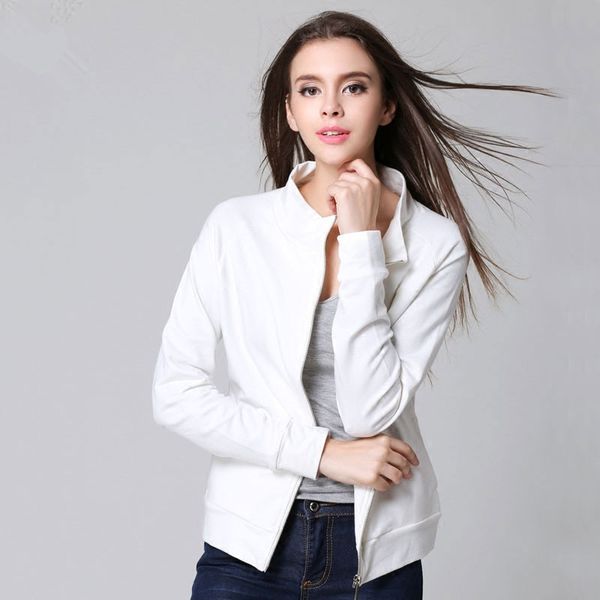 

print jacket women flowers zipper up retro coat spring 2019 summer long sleeve basic plus size short biker jackets female, Black;brown