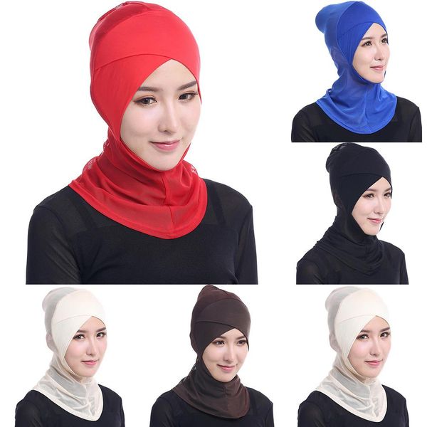 

muslim islamic hijab inner women shawl long soft scarf wrap headwear