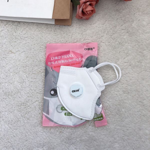 

10pcs n95 profession child kids boy girl civil anti c-virus -19 pm2.5 nonwoven with breathing valve face safe mask