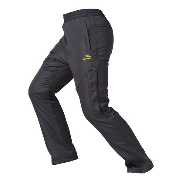 

2019 winter outdoor women hiking pants plus velvet thick warm trousers elastic waist lace-up waterproof camping climbing pants, Black;green