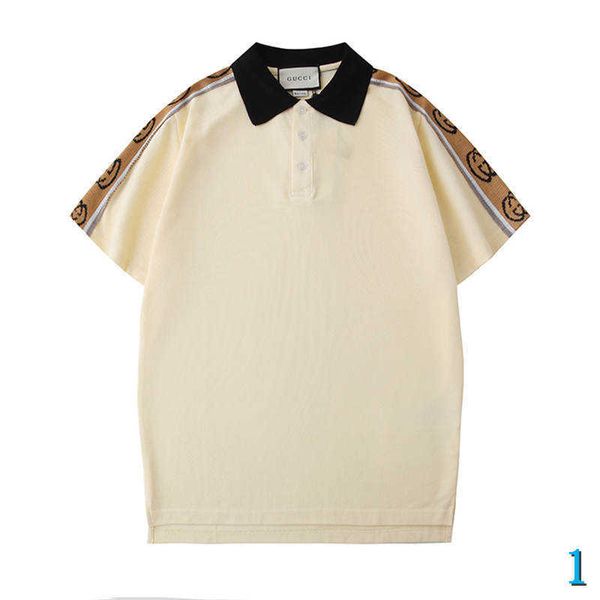 

mens designer polo shirts brand fashion tees breathable loose shorts sleeves print shoulder luxury t shirts summer brand polos1, White;black