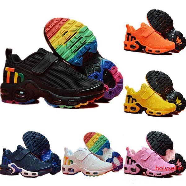 

designer toddler kids mercurial tn breathable tn plus rainbow mesh running sneakers tns children pour enfants athletic sport trainers