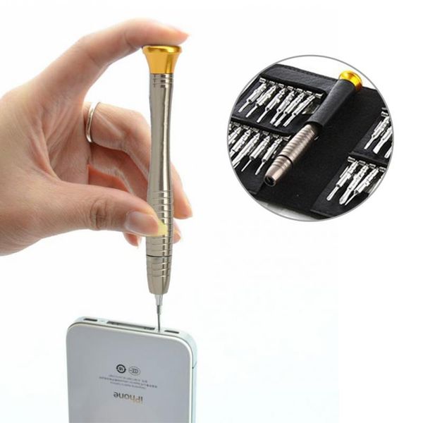 

25 in 1 precision screwdriver set wallet repair tool sets multi tools for electronics pc lapcellphone