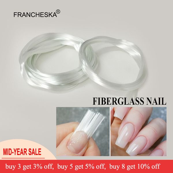 

2019 nail fiberglass quick builder with extension gel fiber glass nail spa diy kit fiber 0.5m/1m/1.5m/2m form tools, Red;pink