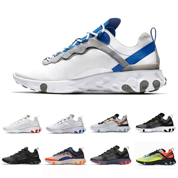

Cool React Element 87 Volt 55 Game Royal Taped Seams Running Shoes Women men 55s Blue Chill Trainer 87s Sail Sports Sneakers