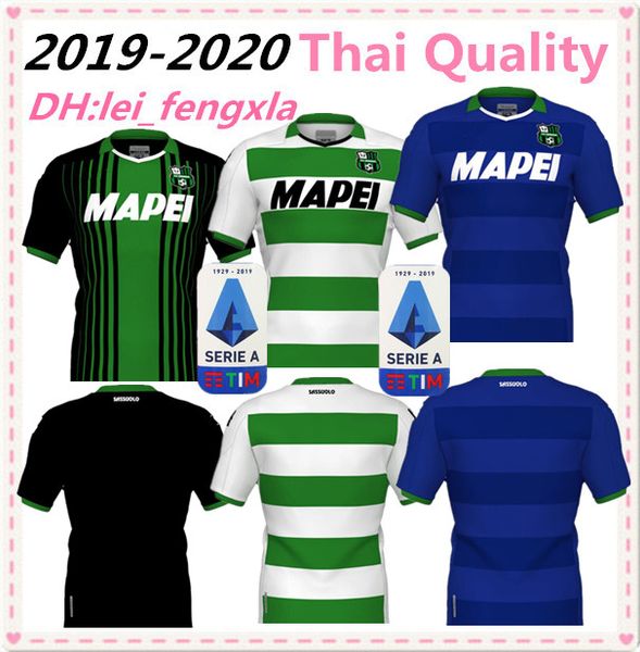 

2019 2020 us sassuolo soccer jerseys home away locatelli 73 rogerio 6 obiang 14 third 19 20 football jersey football shirts