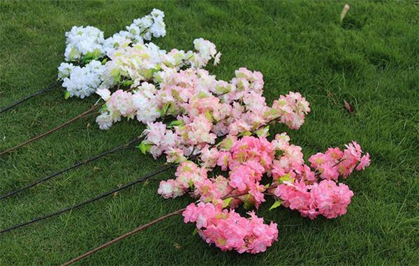 

long wedding cherry blossom flower branches bouquet simulation cherry blossom 1m 39" arch home wedding decoration cherry blossom flower